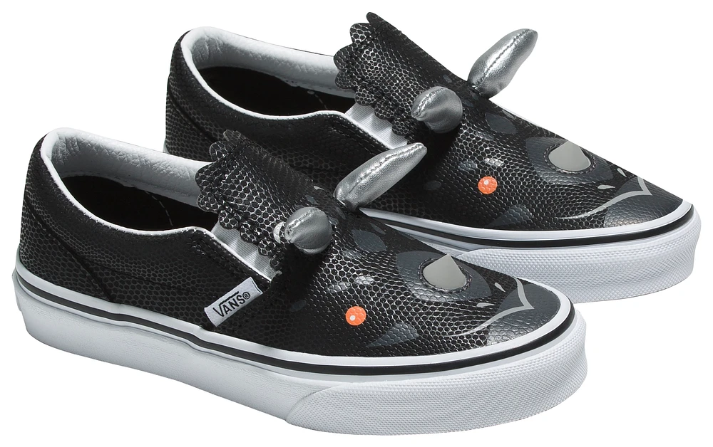 Vans Girls Triceratops Slip On - Girls' Preschool Shoes Silver/Black