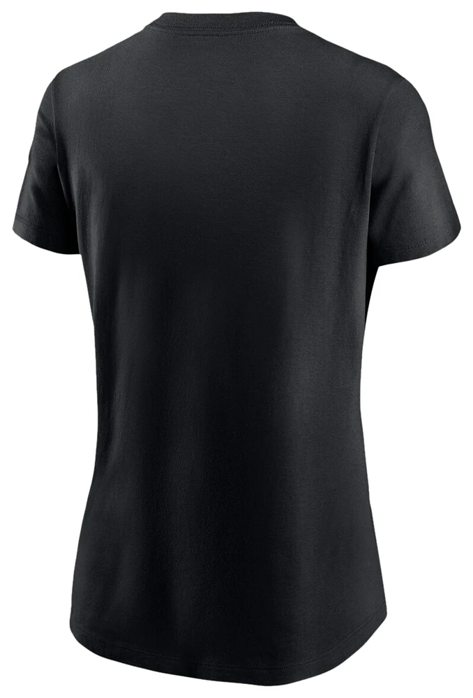 Nike Womens Commanders Logo Essential Cotton T-Shirt - Black
