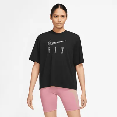Nike Womens Dri-FIT Swoosh Fly Boxy 2 T-Shirt