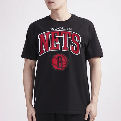 Pro Standard Mens Pro Standard Nets Short Sleeve T-Shirt - Mens Black/Red Size XL