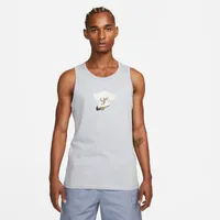 Nike Mens NSW Club Cherry Blossom Tank - Wolf Grey