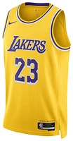 Nike Mens Lakers Dri-FIT Swingman Icon Jersey - Yellow/Purple