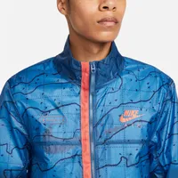 Nike Mens Air Woven UL Jacket - Dark Marina Blue/Madder Root