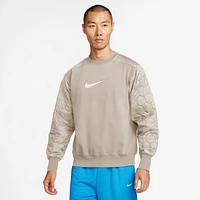 Nike Mens SI Brushed Crew - Sail/Light Orewood