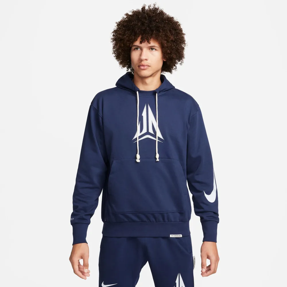  Nike Pull Over Hoodie, Midnight Navy/Midnight Navy/White, Large  : Sports & Outdoors