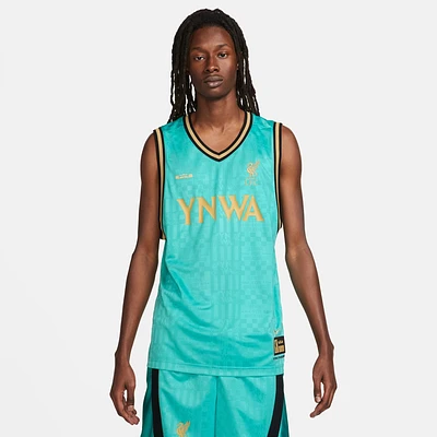 Nike Mens LeBron LFC DNA Jersey - Washed Teal/Truly Gold