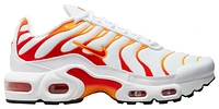 Nike Boys Air Max Plus EMEA - Boys' Grade School Running Shoes White/University Red/Laser Orange