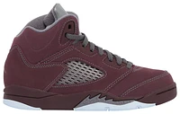 Jordan Boys Jordan 5 Retro SE - Boys' Preschool Shoes Metallic Silver/Deep Burgundy/Light Graphite Size 03.0