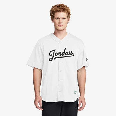 Jordan Mens Flight MVP Statement Baseball Top - White/Black