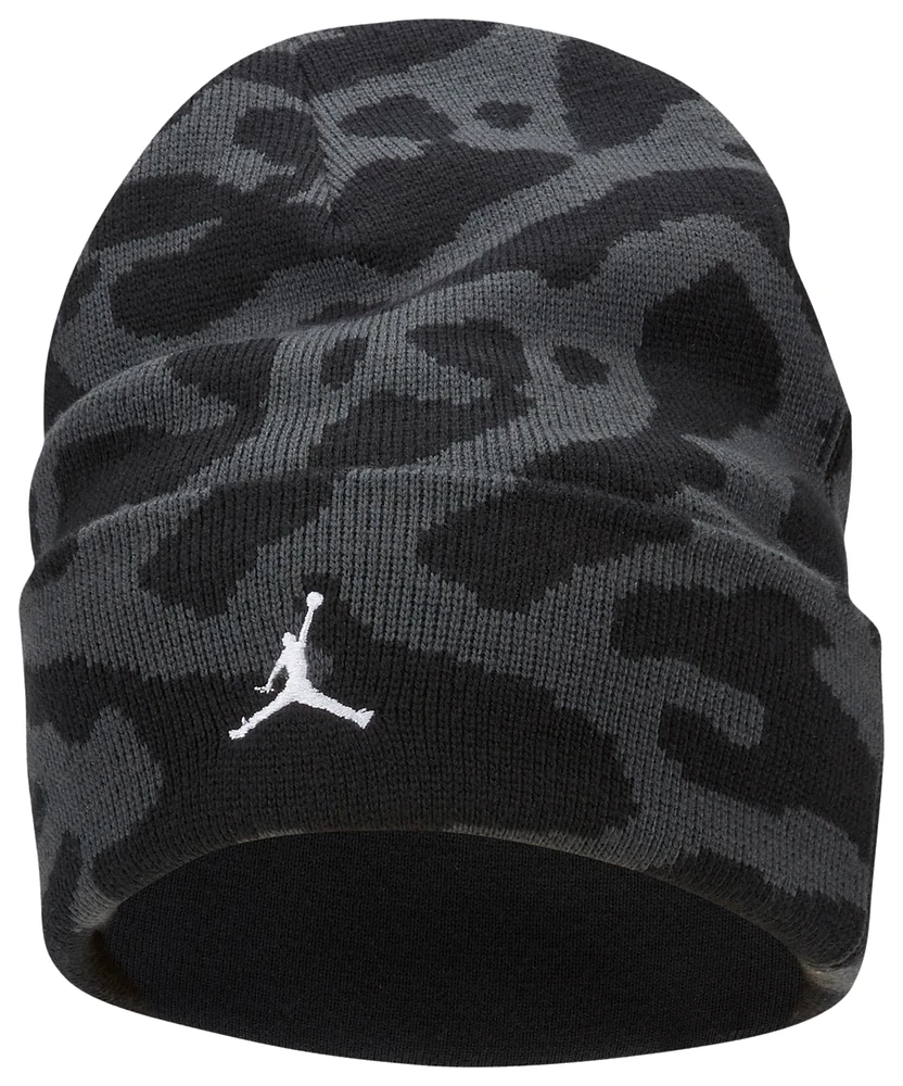 Jordan Mens Jordan Peak Beanie - Mens Black/Grey Size One Size