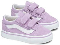 Vans Girls Vans Old Skool V - Girls' Toddler Skate Shoes Lupine/White Size 05.0