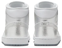 Jordan Womens 1 Mid SE - Shoes White/Silver
