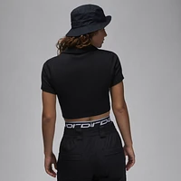 Jordan Womens Knit Solid Short Sleeve Top - Black/Black