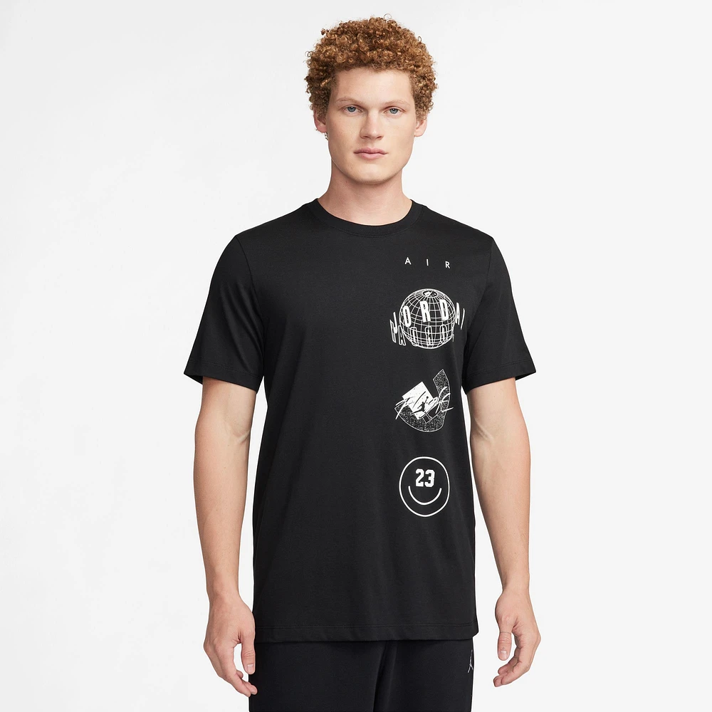 Jordan Mens Brand Stack Logo Short Sleeve Crew T-Shirt