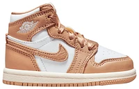 Jordan Girls Retro 1 High Og V2 - Girls' Toddler Basketball Shoes Praline/White/Sail