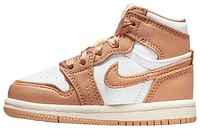 Jordan Girls Retro 1 High Og V2 - Girls' Toddler Basketball Shoes Praline/White/Sail