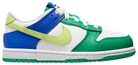 Nike Boys Dunk Low ESS - Boys' Preschool Running Shoes Stadium Green/White/Light Yellow Twist