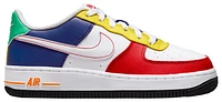 Nike Boys Air Force 1 Low LV8 - Boys' Grade School Basketball Shoes University Red/White/Deep Royal Blue