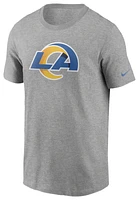 Nike Mens Rams Fan Gear Primary Logo T-Shirt - Heather Gray