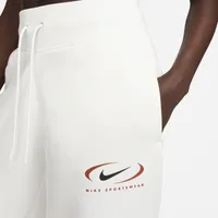 Nike Womens NSW Phoenix Fleece Print Pants - Sail