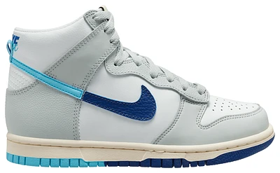 Nike Boys Dunk High SE - Boys' Grade School Basketball Shoes Summit White/Baltic Blue