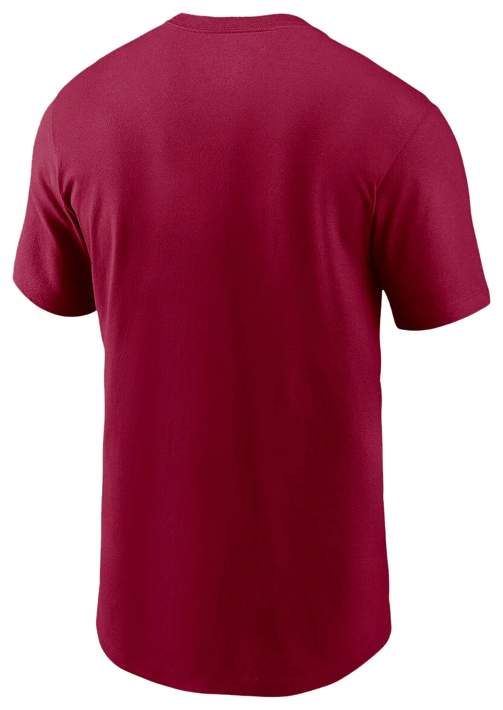 Nike Mens Commanders Fan Gear Primary Logo T-Shirt