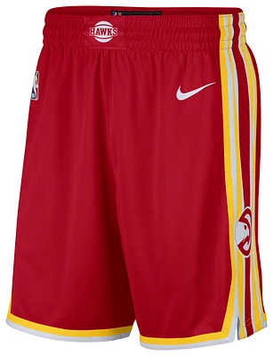 Nike Mens NBA Away Shorts - Yellow/Red/White
