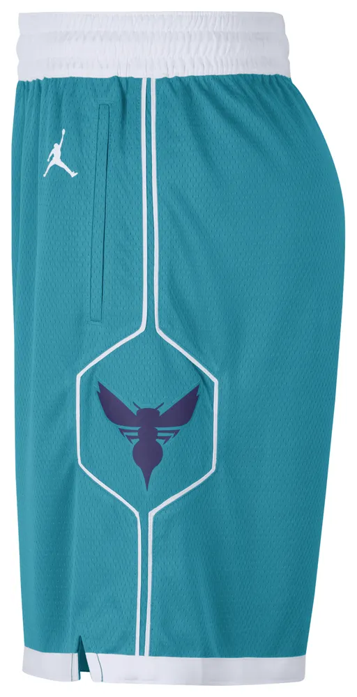 Jordan Mens Hornets Away Shorts - Teal/White