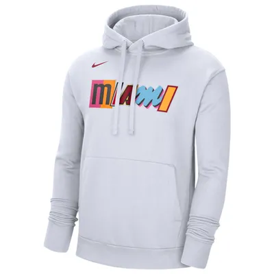 Men's Los Angeles Lakers Nike Cream Courtside Heavyweight Pullover Hoodie