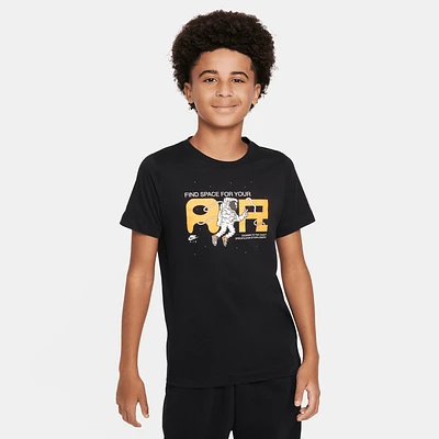 Nike Boys NSW Air 1 T-Shirt - Boys' Grade School Black/Black