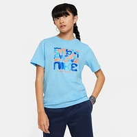 Nike Boys NSW Dance T-Shirt - Boys' Grade School Aquarius Blue/Aquarius Blue