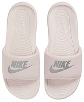 Nike Womens Nike Victori One Slides - Womens Soccer Shoes Pink/Silver Size 12.0