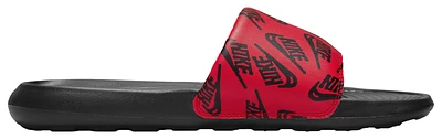 Nike Mens Victori Print Slides - Shoes Red/Black