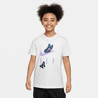 Nike Girls NSW Boy Fly T-Shirt - Girls' Grade School White/White