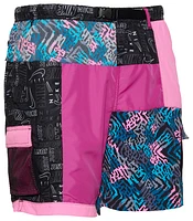 Nike Mens What The 7" Volley Shorts - Pink/Multi