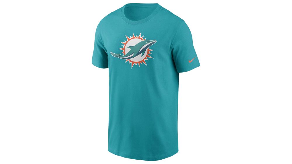 Nike Dolphins Fan Gear Primary Logo  T-Shirt - Men's