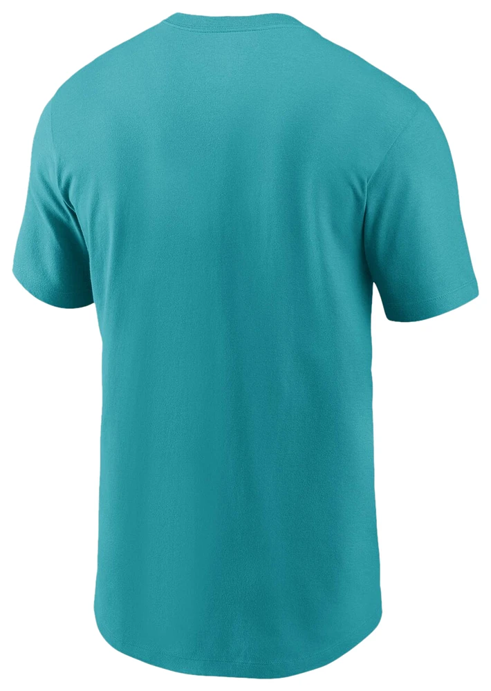 Nike Mens Dolphins Fan Gear Primary Logo T-Shirt - Aqua
