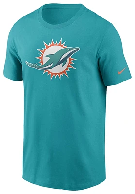 Nike Mens Dolphins Fan Gear Primary Logo T-Shirt - Aqua