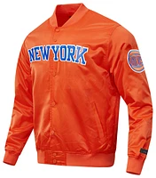 Pro Standard Mens Pro Standard Knicks Big Logo Satin Jacket
