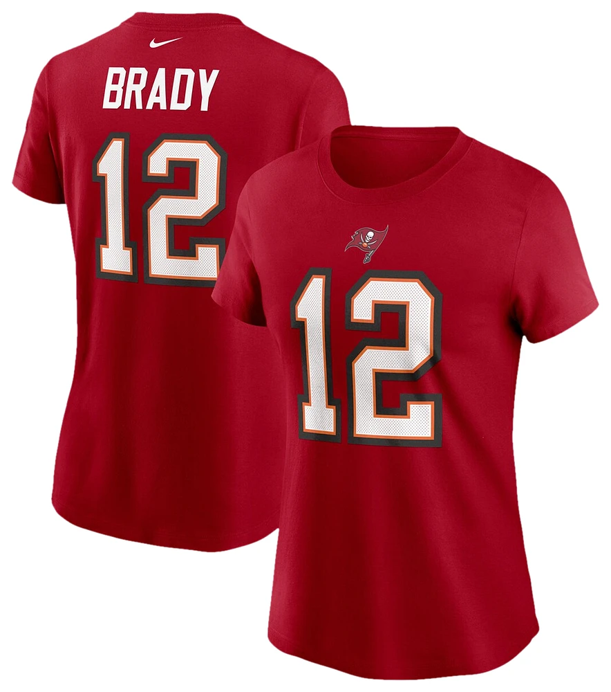 Nike Womens Tom Brady Buccaneers Player Name & Number T-Shirt