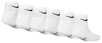 Nike Boys Nike Quarter Socks 6 Pack GSB - Boys' Grade School White/Black Size XS