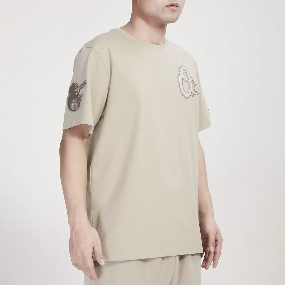Pro Standard Mens Pro Standard Orioles Tonal SJ T-Shirt - Mens Taupe Size XL