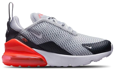 Nike Boys Air Max 270 - Boys' Preschool Shoes Wolf Grey/White