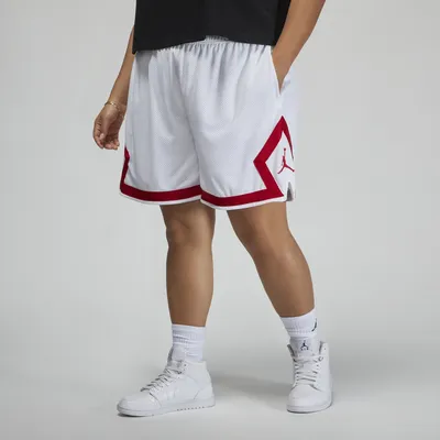 Jordan Womens Jordan Plus Size Heritage Diamond Shorts - Womens Gym Red/White