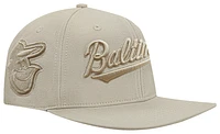 Pro Standard Mens Pro Standard Orioles Neutrals SMU Snapback Cap - Mens Taupe/Taupe Size One Size