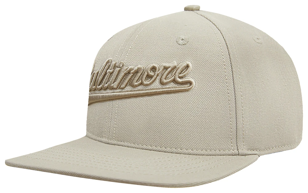 Pro Standard Mens Pro Standard Orioles Neutrals SMU Snapback Cap - Mens Taupe/Taupe Size One Size