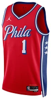 Nike Mens 76ers Statement Jersey - Red/White