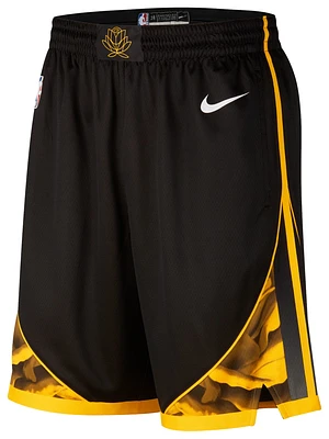 Nike Mens Nike Warriors City Edition Swingman Shorts - Mens Black/White Size M