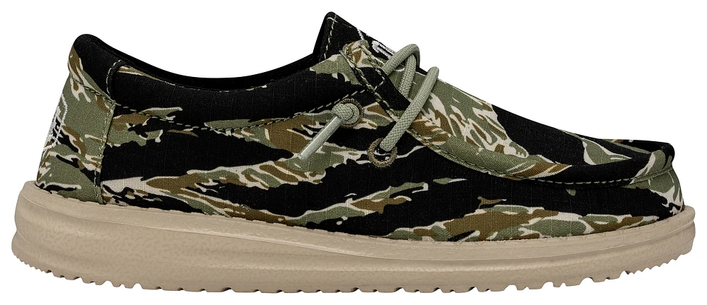 HEYDUDE Boys Wally Camo - Boys' Preschool Shoes Green/Black