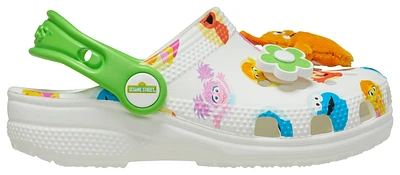 Crocs Boys Sesame Be Seen Classic Clogs - Boys' Preschool Shoes White